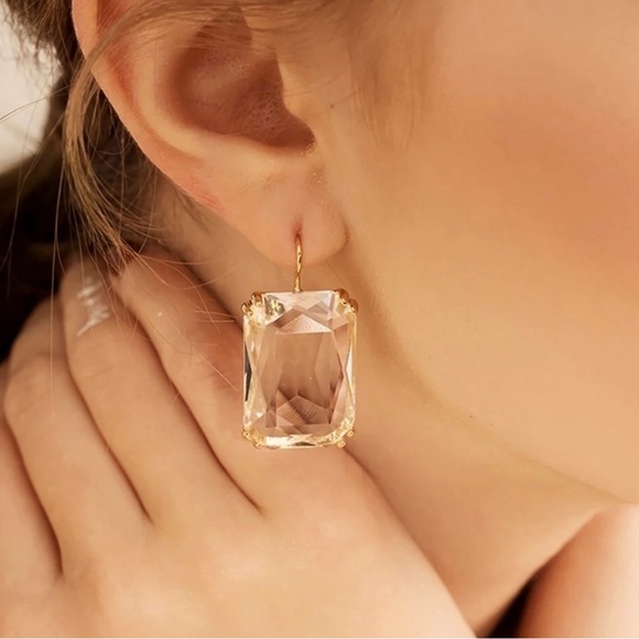 ✨3for$38 New Zara Faceted Crystal Drop Earrings - Picture 3 of 12